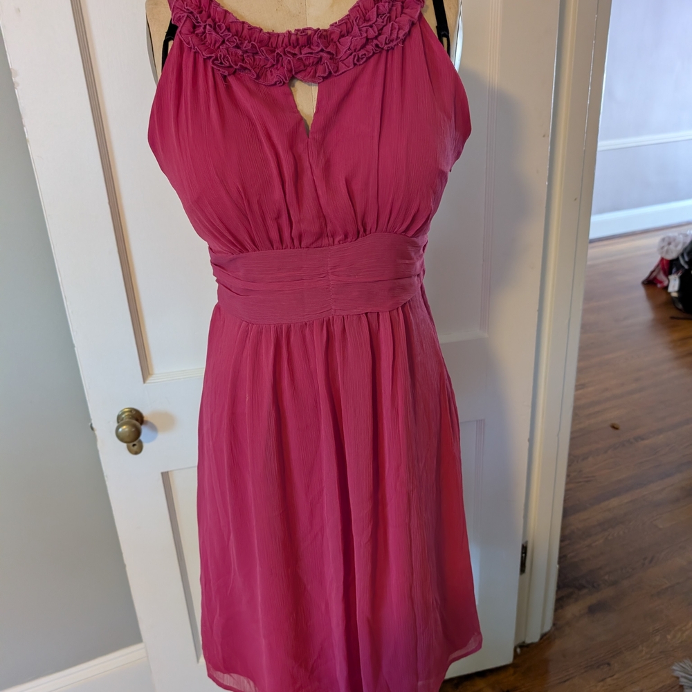 Romy Fuchsia Sleeveless Midi Dress